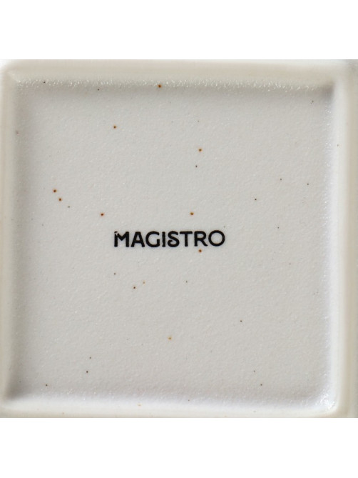 Блюдо для подачи Magistro Slate, 21×1.6 см, фарфор, белое