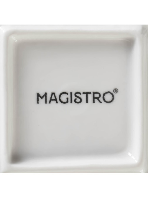 Блюдо для подачи Magistro «Квадрат Бланш», d=21 см, фарфор, белое