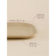 Блюдо фарфоровое SL Home «Песчаный бриз», 29.5×20 см, бежевый