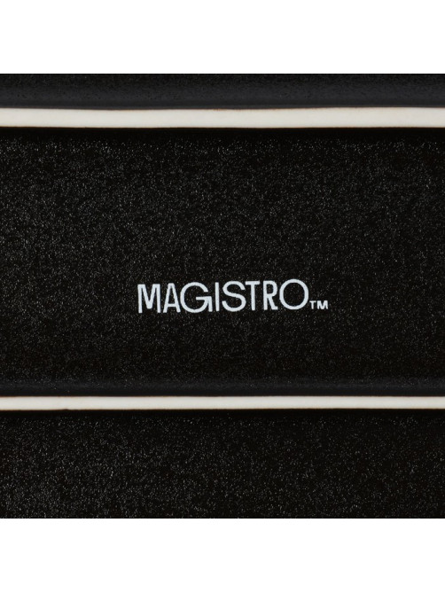 Блюдо Magistro Pietra lunare для подачи, 25×12 см, фарфор, цвет чёрный