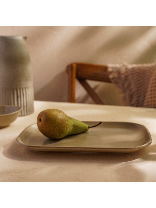 Блюдо фарфоровое SL Home «Песчаный бриз», 29.5×20 см, бежевый