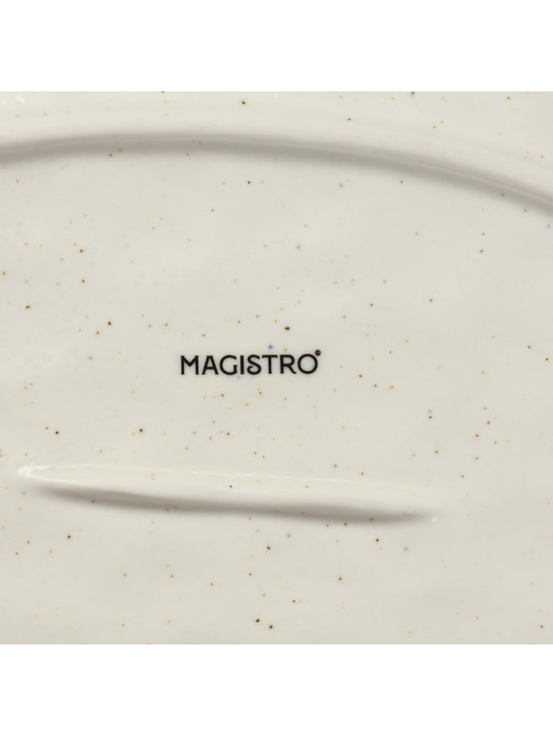 Блюдо фарфоровое сервировочное Magistro Poursephona, 30.7×21.5 см, бежевый