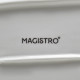 Блюдо фарфоровое с соусником Magistro «Бланш», 28×12.5 см, белое