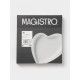 Блюдо для подачи Magistro «Сердце Бланш», 17.5×20×3 см, фарфор, белое