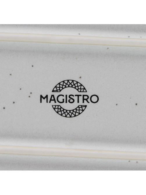 Блюдо Magistro Urban, 450 мл, 24×13.7×2.7 см, овальное, фарфор, белое