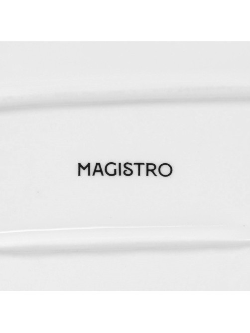 Блюдо с соусником Magistro «Бланш», 30×13.5 см, для подачи, фарфор, цвет белый