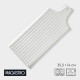 Блюдо для подачи Magistro «Гриль Бланш», 35.5×14 см, фарфор, белое