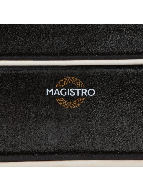 Блюдо для подачи Magistro Pietra lunare, 30×10 см, фарфор, чёрное