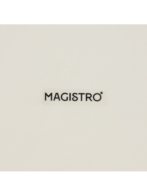 Блюдо фарфоровое подстановочное с бортиком Magistro Poursephona, d=27.5 см, бежевый