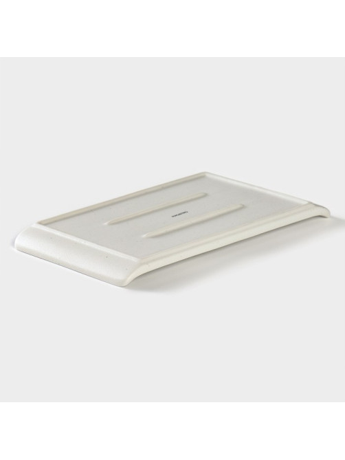 Блюдо для подачи Magistro Slate, 26.5×15 см, фарфор, белое