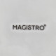 Блюдо с соусником Magistro «Клубника Бланш», 20×17 см, фарфор, белое