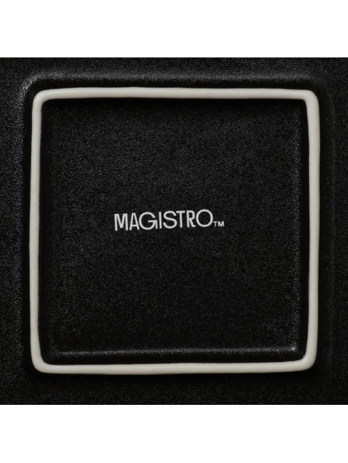 Блюдо для подачи Magistro Pietra lunare, 21×21 см, фарфор, чёрное
