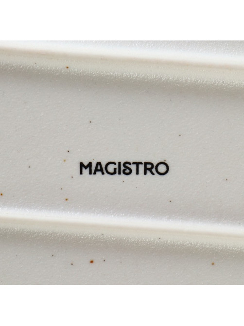 Блюдо для подачи Magistro Slate, 25×12 см, фарфор, белое