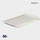 Блюдо для подачи Magistro Slate, 26.5×15 см, фарфор, белое