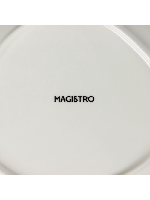 Блюдо для подачи Magistro «Церера», 18×15.6 см, фарфор, коричневое