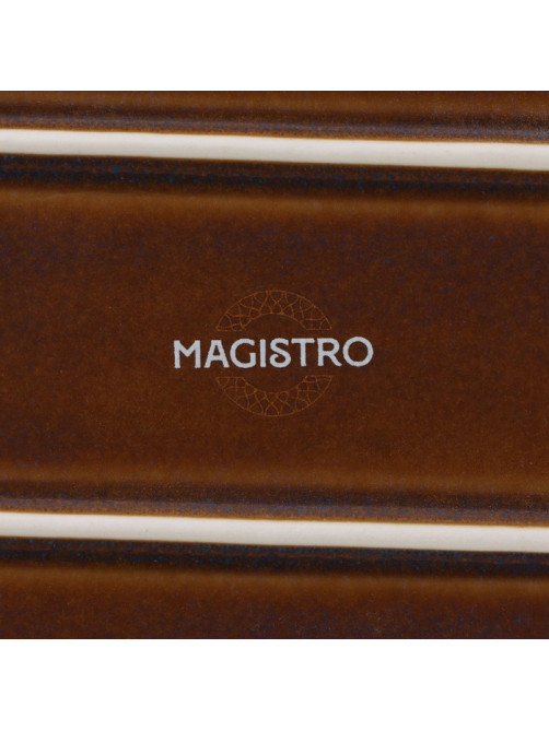 Блюдо Magistro Garland, 24×13.7×2.7 см, овальное, фарфор, синее