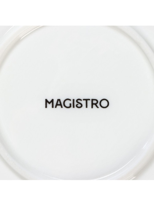 Блюдо фарфоровое сервировочное Magistro «Рыбка Бланш», 28×20 см, белое