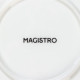Блюдо фарфоровое сервировочное Magistro «Рыбка Бланш», 28×20 см, белое