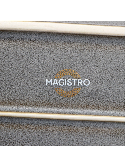 Блюдо Magistro Urban, 260 мл, 18×9.8×2.5 см, овальное, фарфор, серый