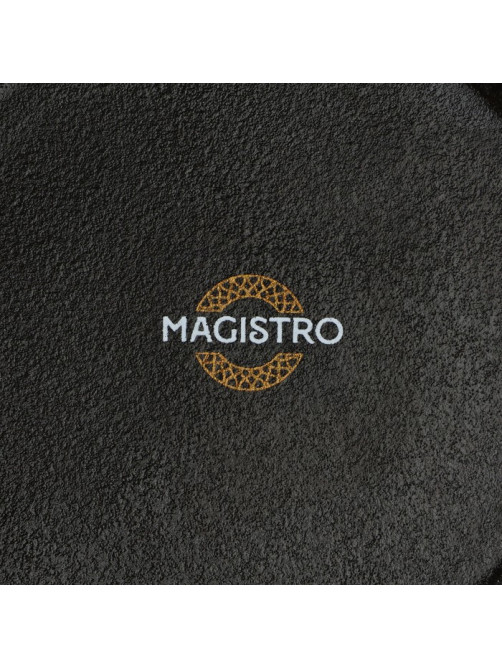 Блюдо для подачи Magistro Pietra lunare, d=22 см, фарфор, чёрное