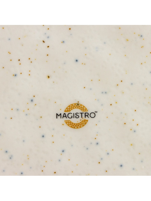 Блюдо фарфоровое сервировочное Magistro Poursephona, d=24 см, бежевый