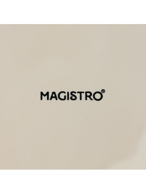 Блюдо для подачи Magistro «Пэвэти», d=20.5 см, фарфор, белое, голубое