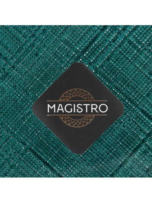 Тарелка Magistro Cross, d=21 см, стекло, бирюзовая