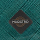 Тарелка Magistro Cross, d=21 см, стекло, бирюзовая