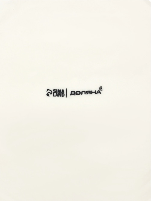 Тарелка Доляна White Label, d=25 см, фарфор, белая