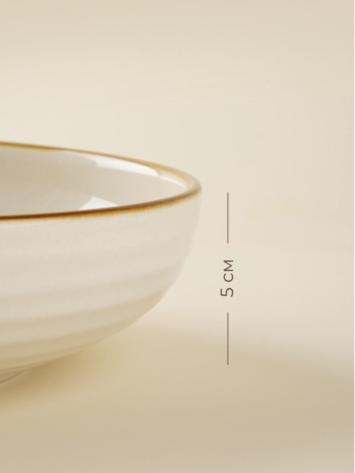 Тарелки глубокие SL Home «Леггеро», 18.5×5 см, набор 2 шт., фарфор, бежевые