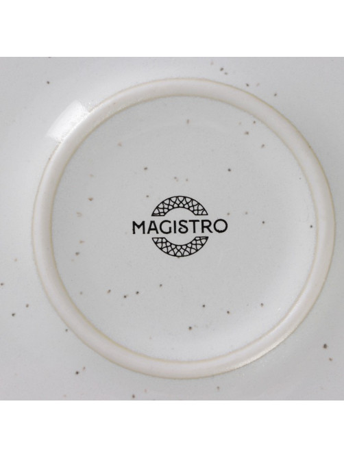 Тарелка обеденная Magistro Urban, d=22 см, фарфор, белая в крапинку