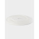 Тарелка Доляна White Label, d=22.6 см, фарфор, белая