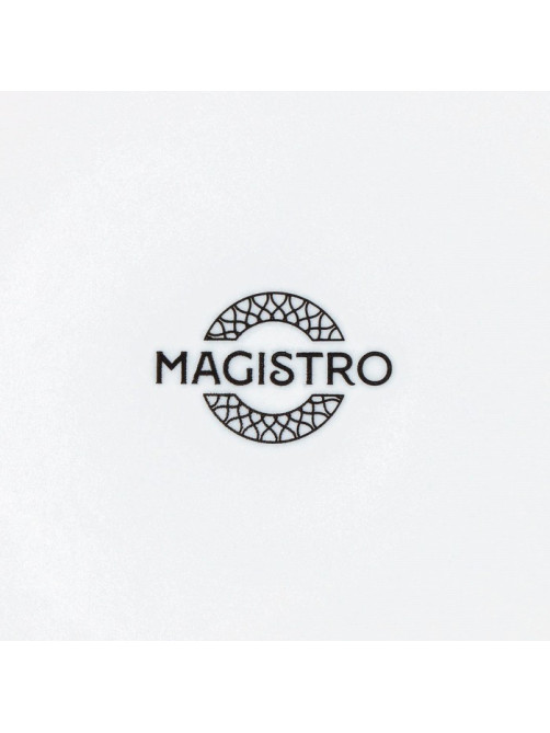 Десертная тарелка Magistro Rodos, d=18 см, фарфор, белая