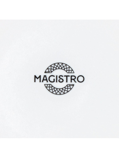 Десертная тарелка Magistro Argos, d=18 см, фарфор, белая