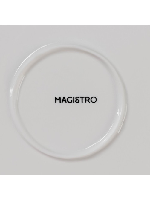 Тарелка обеденная Magistro «Блик», d=26 см, фарфор, белая