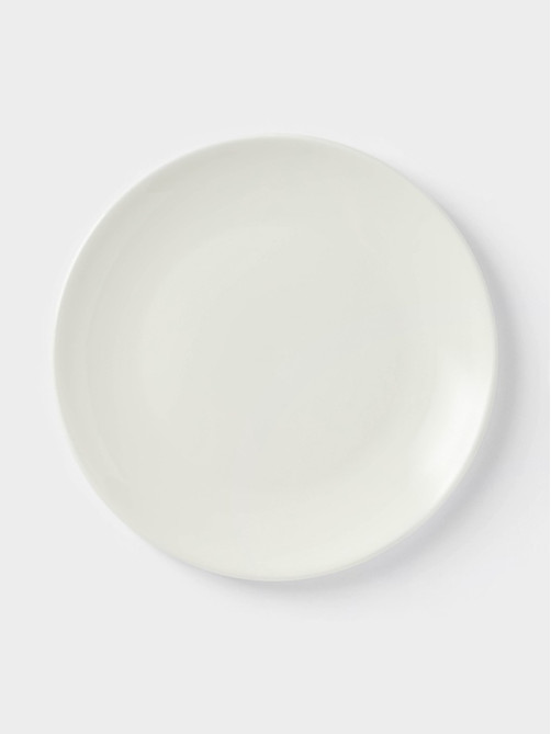 Тарелка Доляна White Label, d=25 см, фарфор, белая