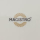 Пирожковая тарелка Magistro La Perle, d=16 см, утолщённый край, фарфор, белая