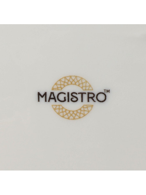 Тарелка пирожковая Magistro La Perle, d=15 см, фарфор, белая