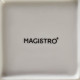 Тарелка Magistro «Цветок Бланш», 26.5×26.5 см, квадратная, фарфор, белая