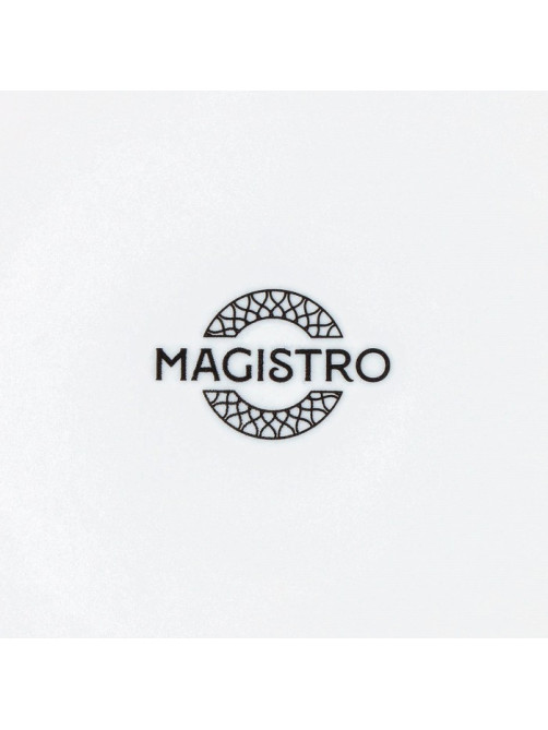Пирожковая тарелка Magistro Rodos, d=15.6 см, фарфор, белая