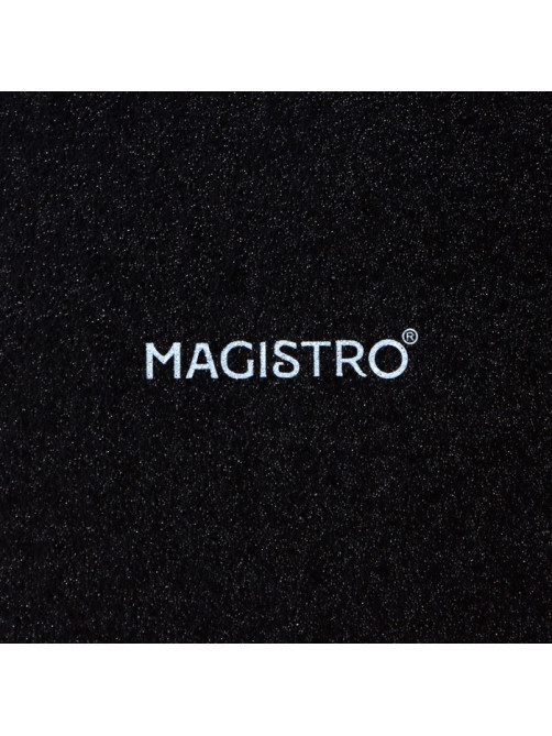 Тарелки Magistro Carbon, 26×23 см, набор 2 шт., фарфор, чёрные