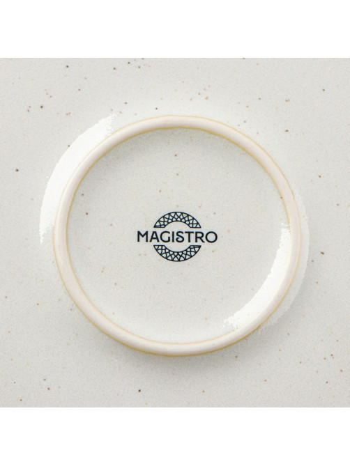 Тарелка обеденная Magistro Urban, d=22 см, фарфор, белая в крапинку