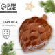 Тарелка плоская новогодняя «Зимний лес», 20×17 см