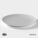 Тарелка Magistro Line, d=26.5 см, фарфор, белая