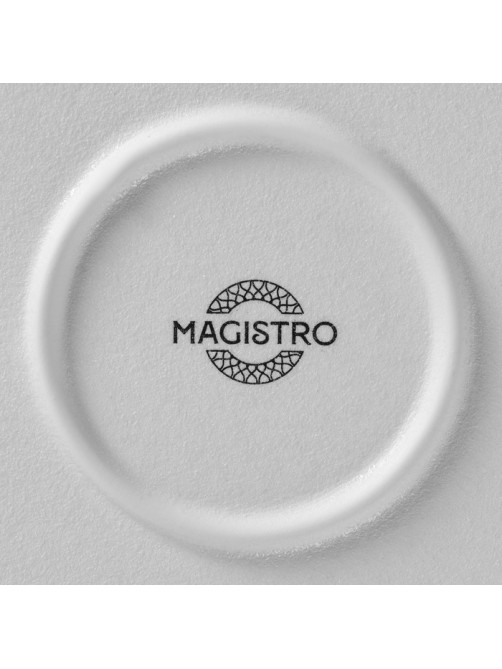 Тарелка Magistro Line, d=26.5 см, фарфор, белая
