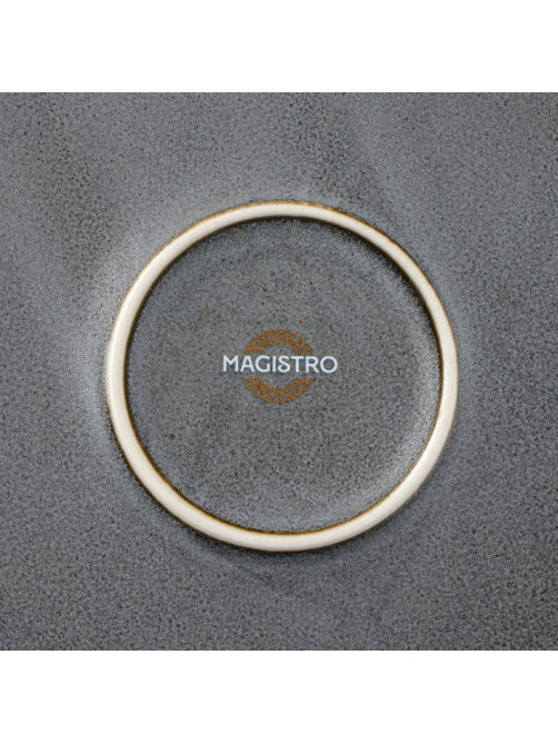 Тарелка Magistro Urban, d=22 см, фарфор, серая