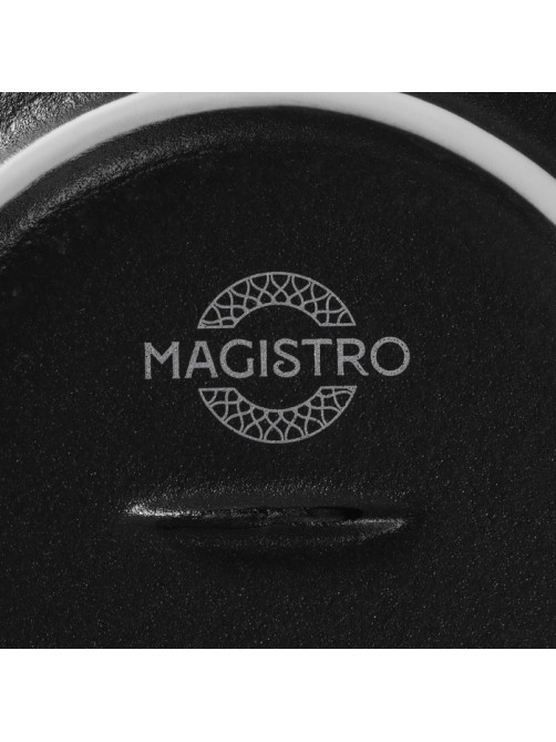 Тарелка для пасты Magistro Line, 250 мл, d=21.2 см, фарфор, чёрная