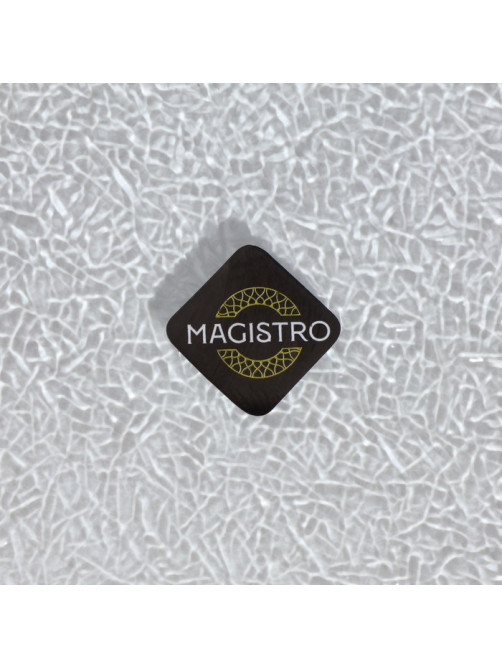 Тарелка подстановочная Magistro «Бурлеск», d=33 см, стекло, серебристая