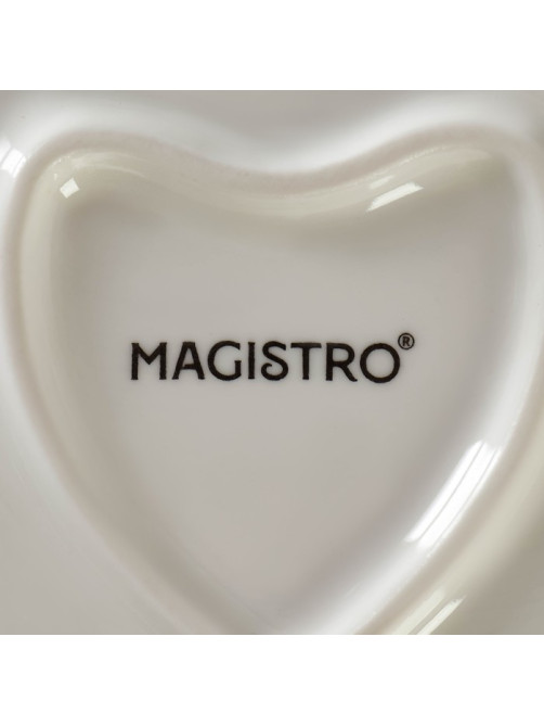Тарелка Magistro «Сердце», d=25 см, фарфор, белая