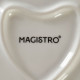 Тарелка Magistro «Сердце», d=25 см, фарфор, белая